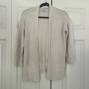 loft cardigan size small, tannish color good condition